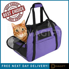 PURPLE CAT CARRIER BAG LARGE