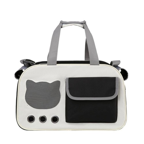 Black pet cat carrier travel - cat,