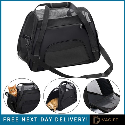Black cat carrier bag large - bag,
