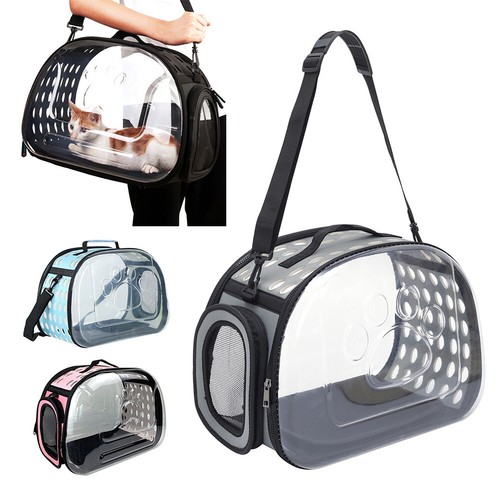 Clear pet carrier shoulder bag - clear,